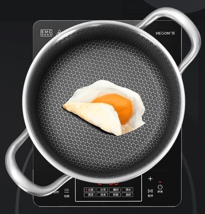 Chảo Tổ Ong Chống Dính 2 Quai 28cm - Hàng Nhập Khẩu
