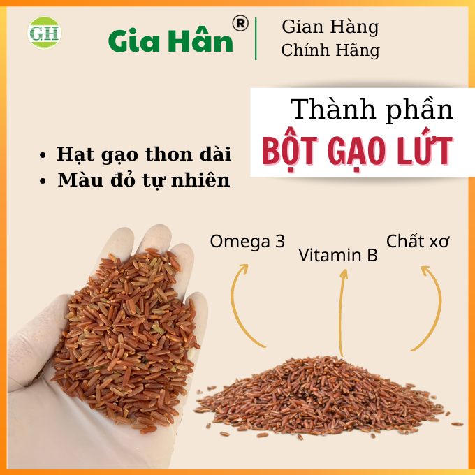 TRÀ GẠO LỨT GIẢM CÂN GIA HÂN , GIẢM MỠ  [ 300G] 100% Thiên nhiên