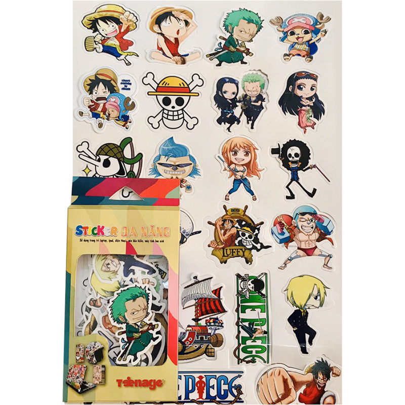 Sticker Casiofx Đa Năng One Piece Cực Ngầu 005 (40 Hình)