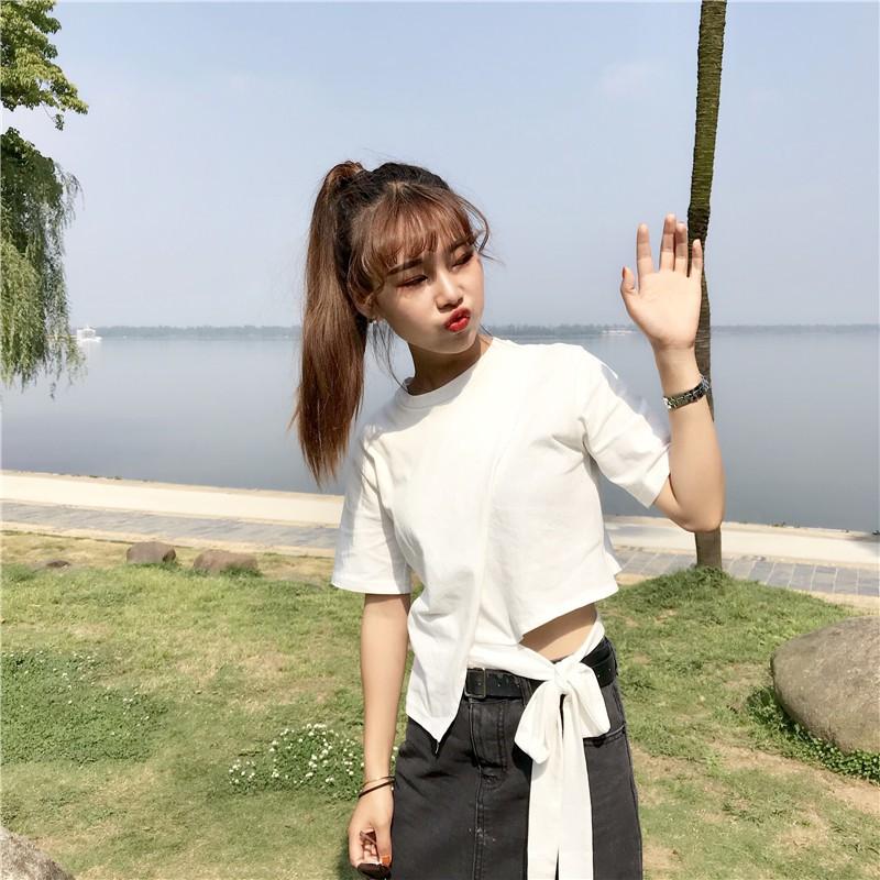ÁO KIỂU NỮ PHỐI NƠ BÊN HÔNG SIÊU XINH