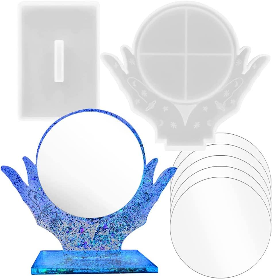 Khuôn nhựa gương với 5 gương acrylic, Bộ khuôn nhựa trang điểm gương nhựa