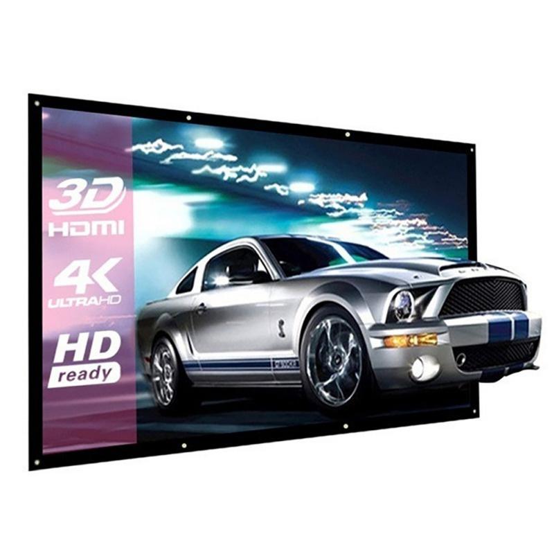 Màn Hình Máy Chiếu HD 100 120 150 inch Mềm Mại Gấp Gọn Tiện Dụng