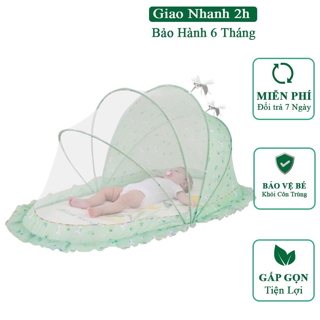 Mùng ngủ chuyên dụng cho trẻ sơ sinh và trẻ nhỏ dưới 5 tuổi thiết kế kiểu mới hiện đại sang trọng với tấm chắn sáng cho bé ngủ ngon, sâu giấc hơn - Màn chống muỗi thông minh cho bé yêu siêu xịn