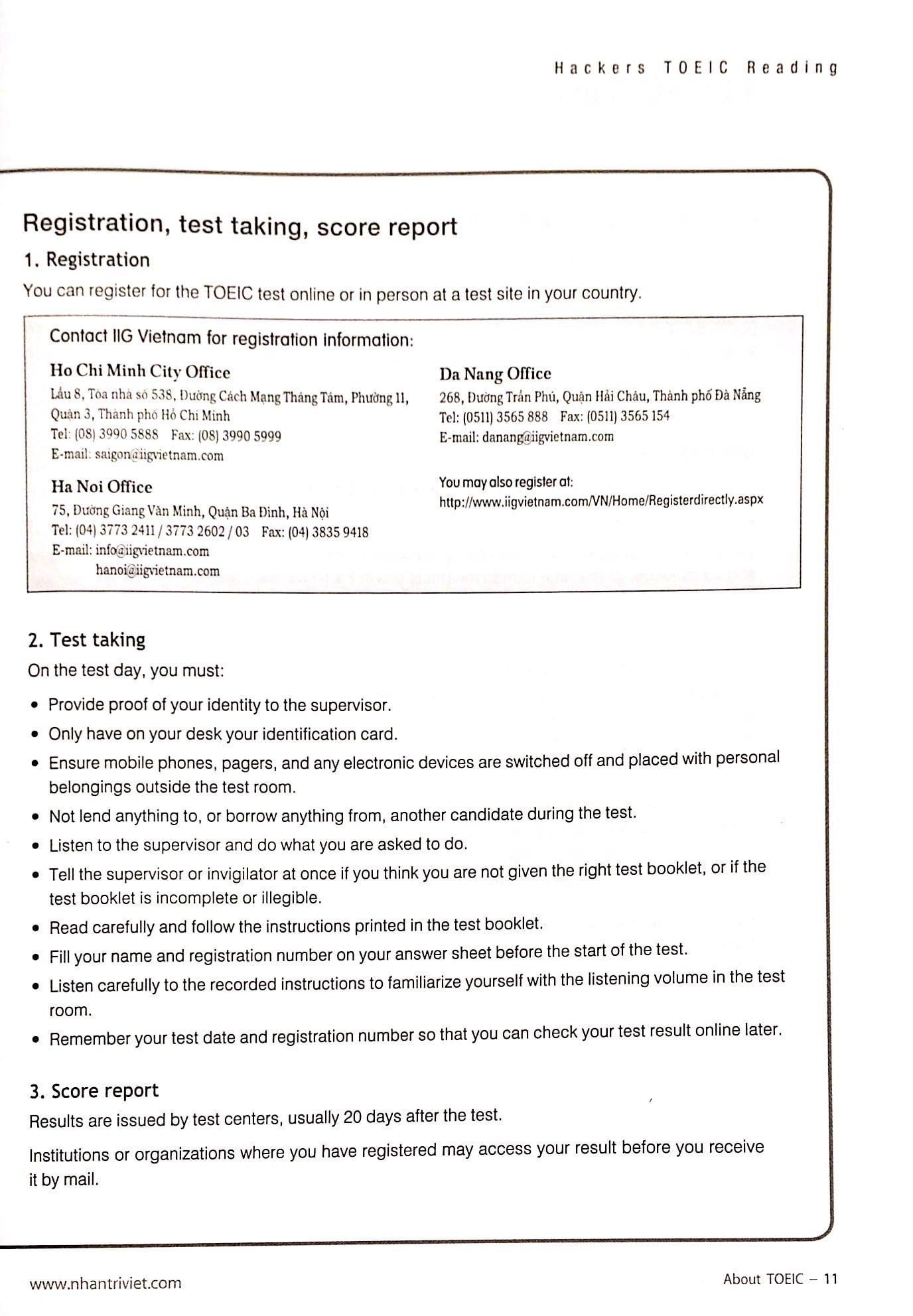 Hackers TOEIC Reading 