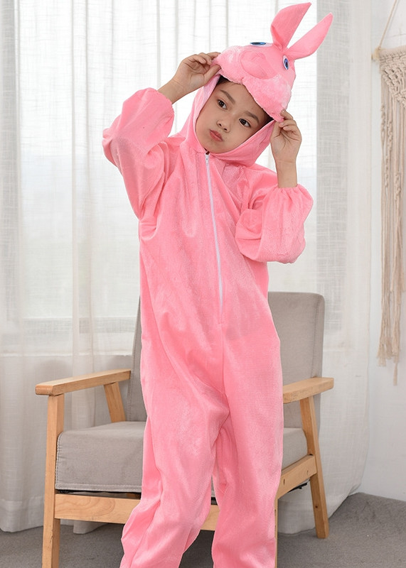 Bộ Đồ Hoá Trang Thỏ Hồng Dành Cho Người Lớn và Trẻ Em Dịp Tết Trung Thu - Thỏ Hồng