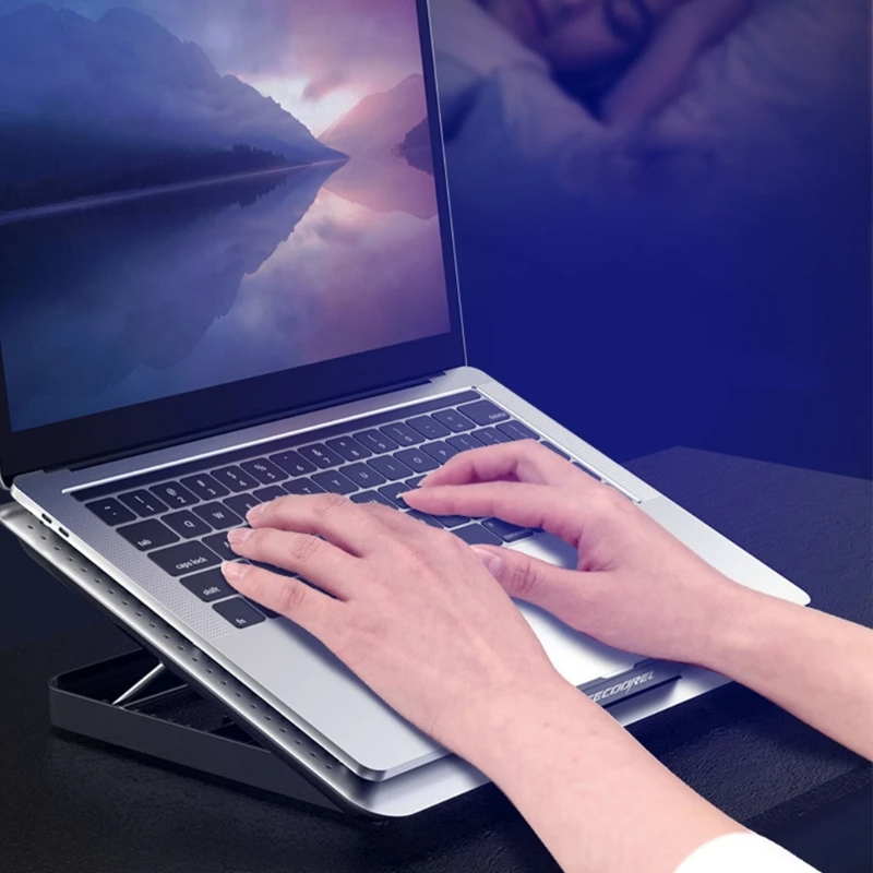 Đế Quạt Tản Nhiệt Siêu Mát Cho Laptop ICE COOREL Aluminum Nhôm Khối cao cấp