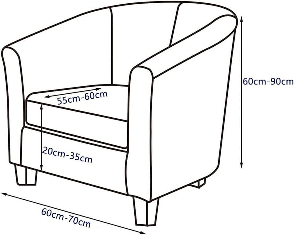 Bọc Ghế 2 Cái Bọc Ghế Câu Lạc Bộ Bọc Co Giãn Nhung Chuyển Đổi Bọc Ghế Bành Màu Be