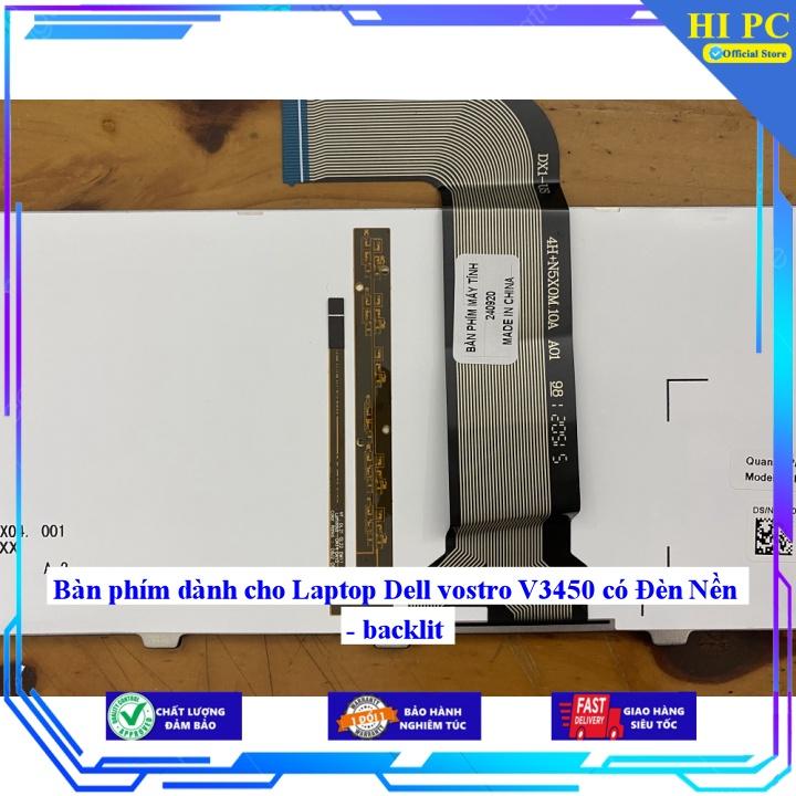 Bàn phím dành cho Laptop Dell vostro V3450 có Đèn Nền - Hàng Nhập Khẩu mới 100%