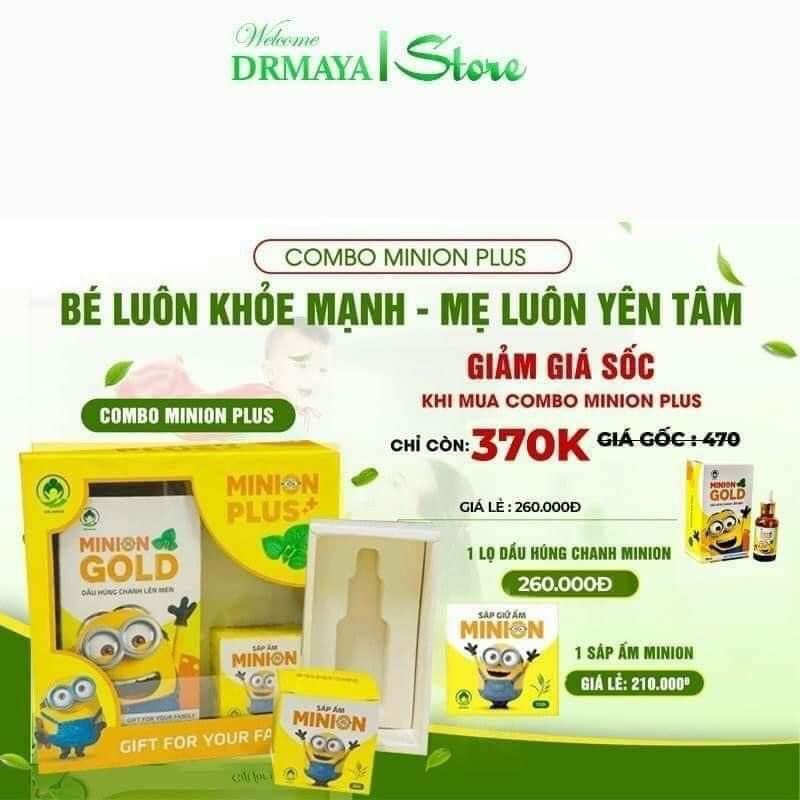 Combo Tinh dầu húng chanh minion Plus