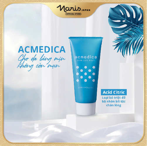 Sữa rửa mặt sạch mụn Naris Acmedica Acne Care Wash Nhật Bản 100g