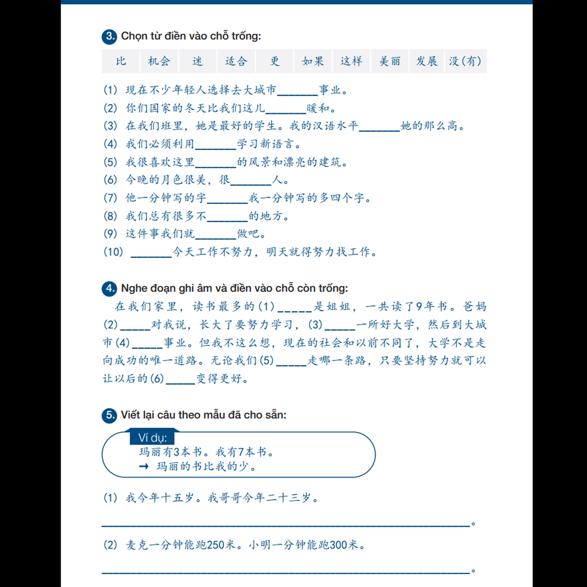 Sách Giáo Trình Hán Ngữ 3 + 4 - Tự Học Tiếng Trung Cấp Tốc Cho Người Việt - Trình độ HSK 3,4 - Phiên Bản Đặc Biệt - Tiếng Trung Dương Châu