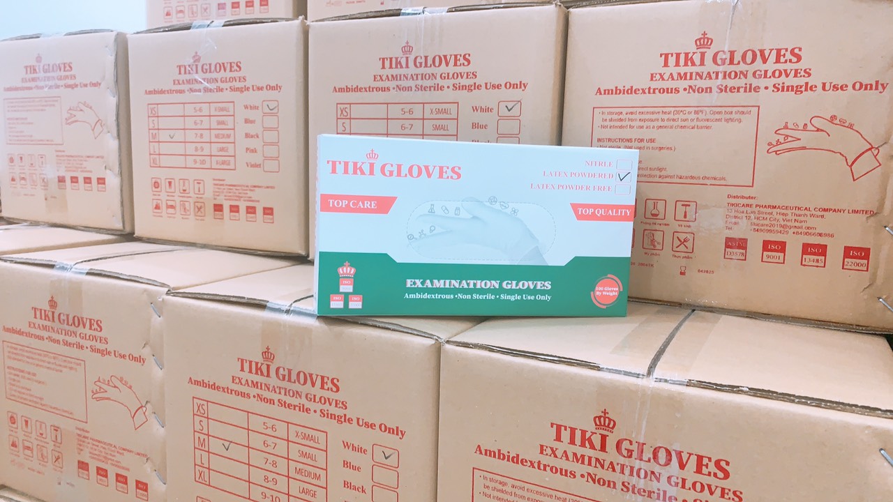 Găng Tay Cao Su Y Tế - Bao Tay Y Tế Có Bột An Toàn Nhiều Size
