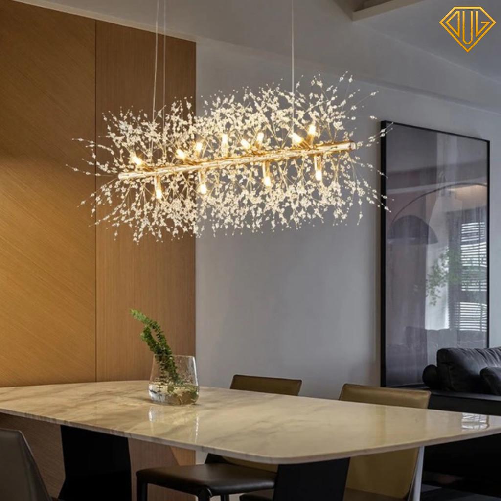 Đèn thả bàn ăn Hoa Bồ Công Anh Cao Cấp  Decor trang trí nội thất Sang Trọng L90cm - 3 chế độ ánh sáng (Ảnh thật 100%) DV