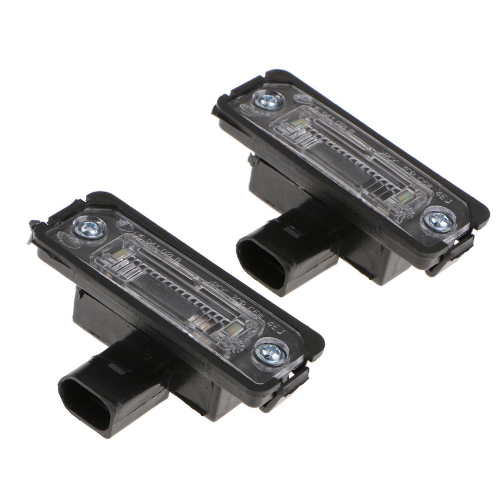 2 Pieces Light Lamp Number Plate Lamp For Golf MK4