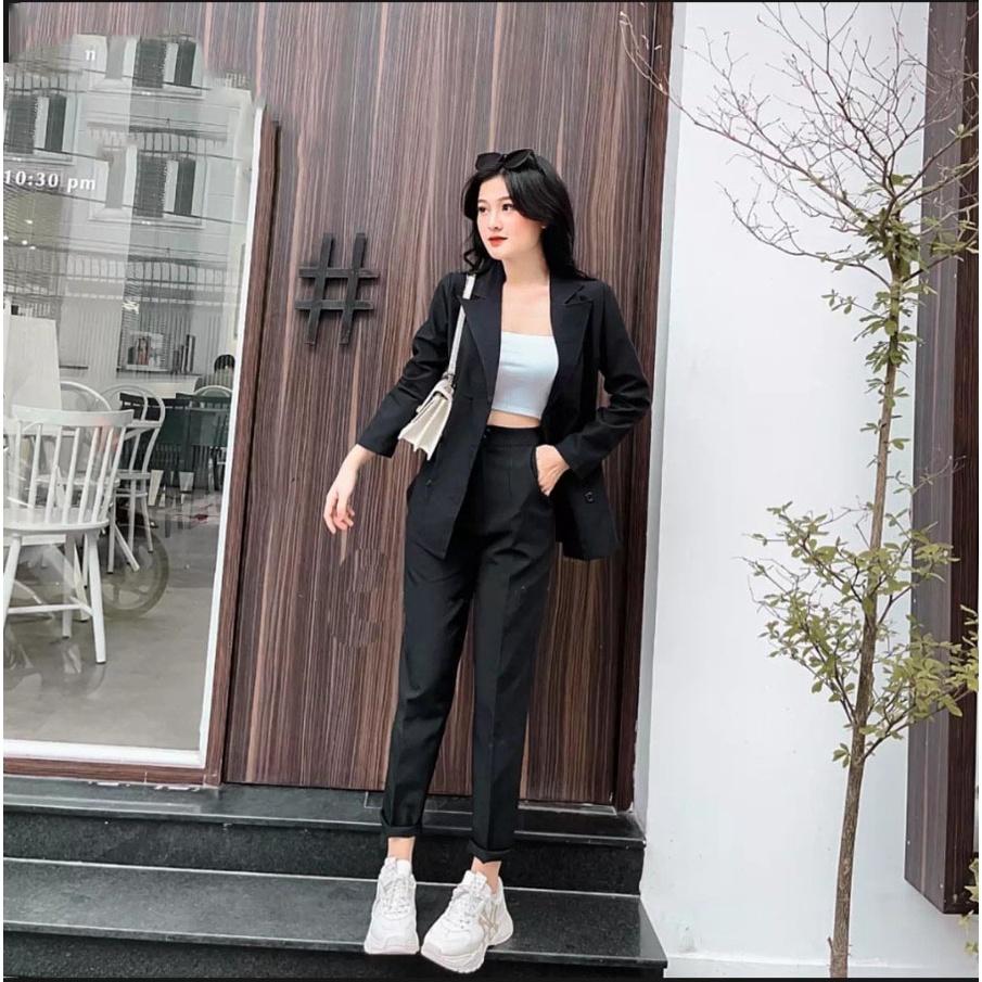 Gunkaymatter Sét Bộ Vets 3 Món Siêu Dễ Thương Dài Tay Quần Dài ,Phù Hợp Mọi Phong Cách, Đi Chơi, Công Sở,Dự Tiệc