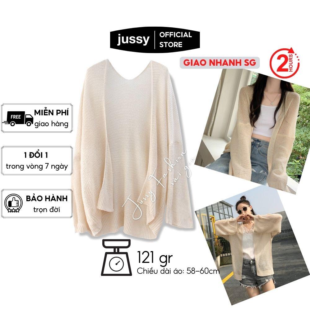 Áo Khoác Cardigan Len Hàng Chuẩn 127gr Jussy Fashion Phong Cách Áo Len Ulzzang Cho Nữ Hàng Đẹp Nhiều Màu Hot