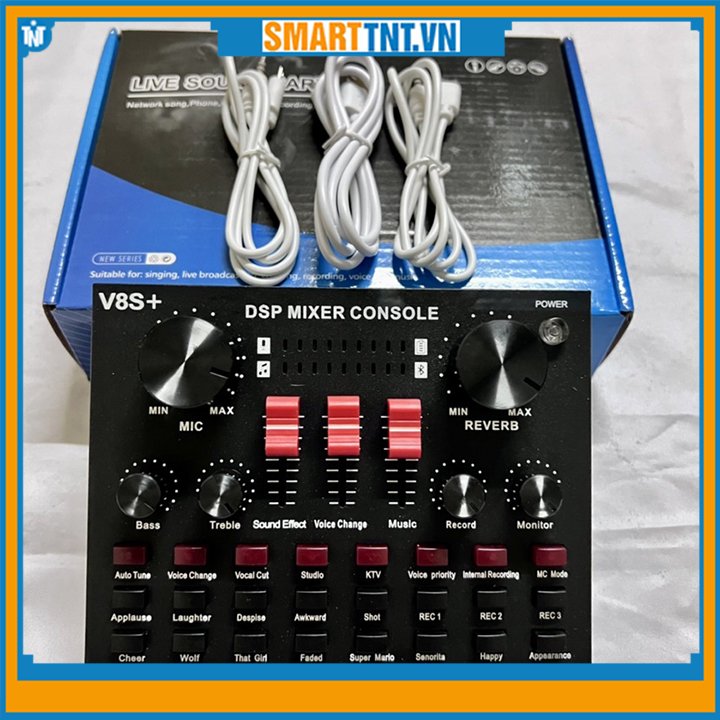 Sound card âm thanh V8S+ nâng cấp sử dụng với mọi thiết bị