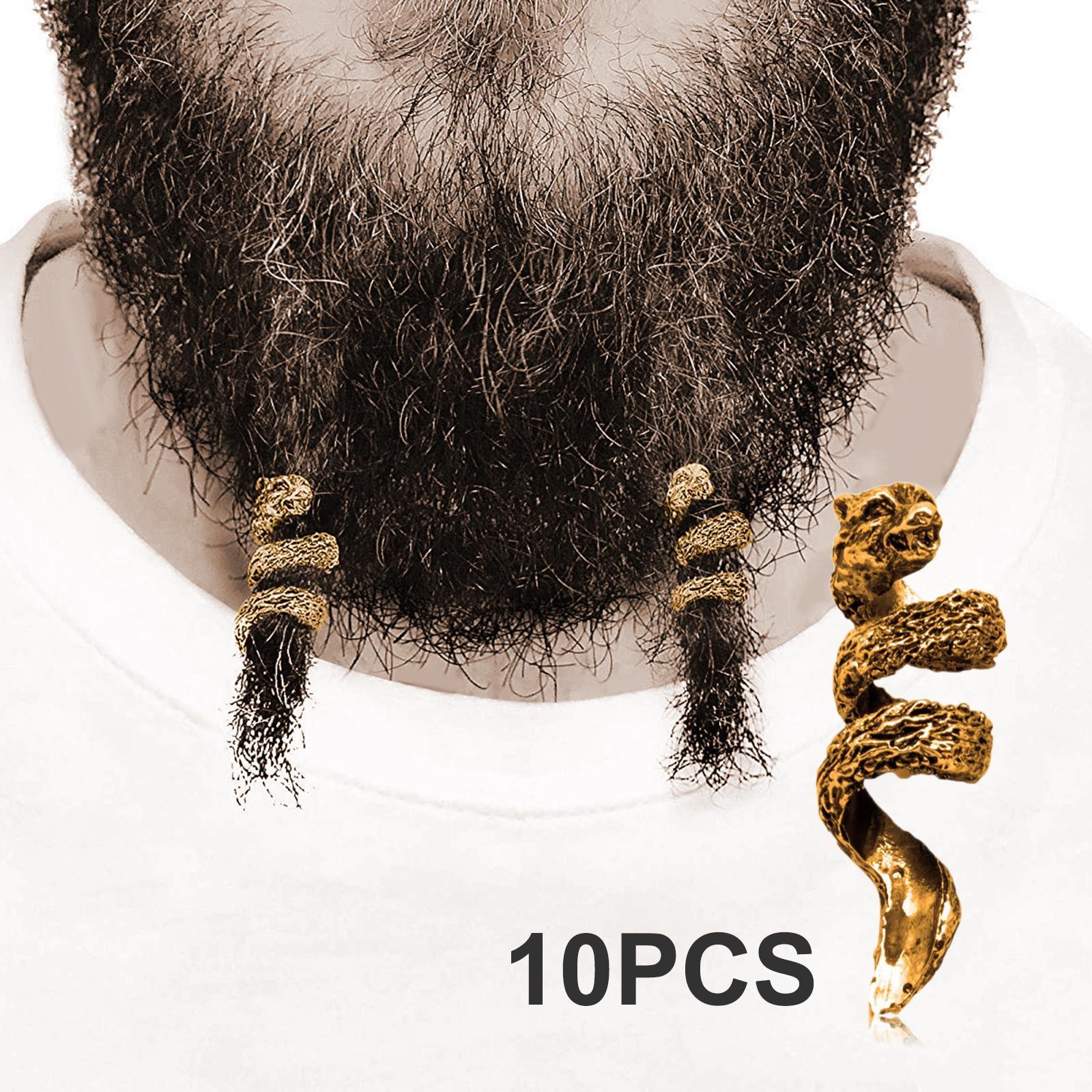 10 Beard Beads Accessory Decoration for Men