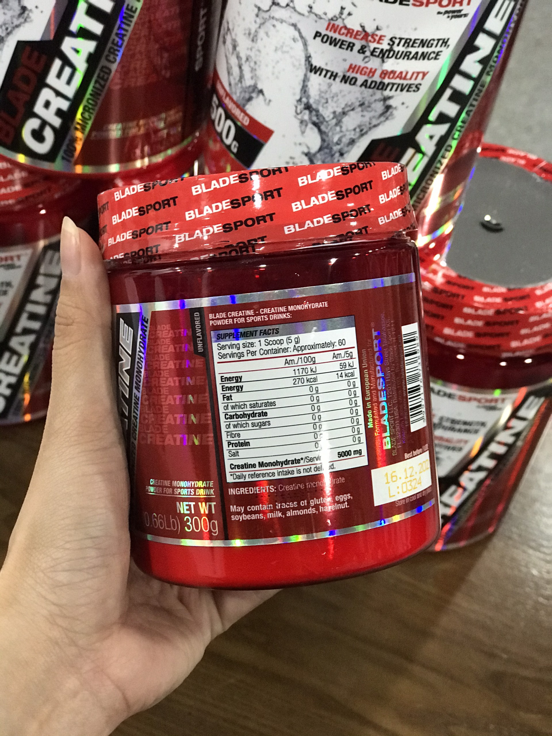 Tăng sức mạnh cơ bắp Blade Creatine 300g