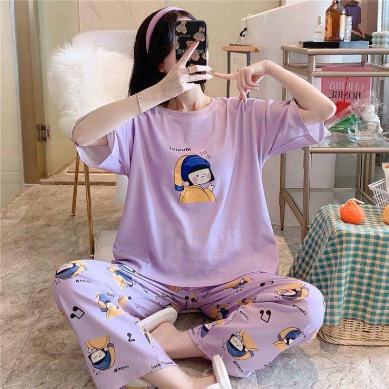 Đồ Bộ Pyjama QUẢNG CHÂU, Đồ Ngủ Mặc Nhà Pizama Nữ Siêu Dễ Thương