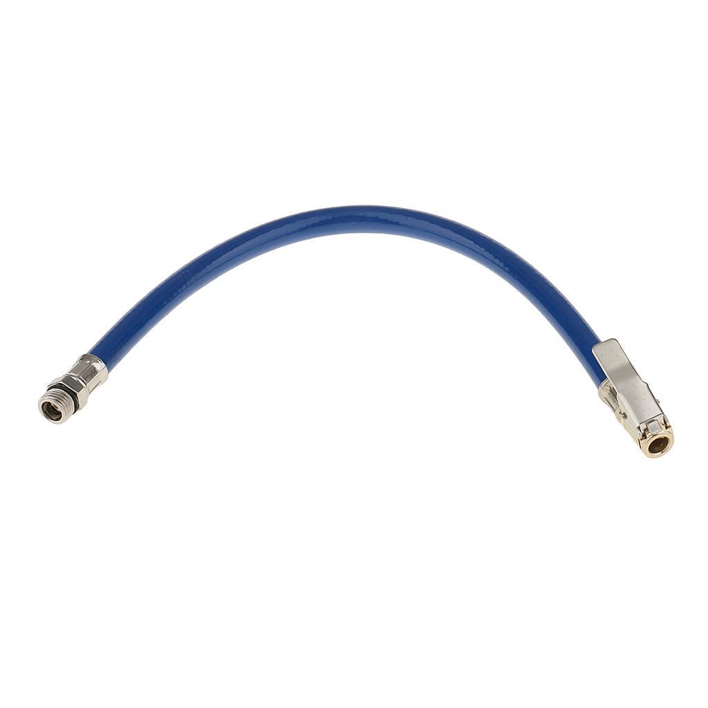 Motorcycle Car Tyre Air Pump Inflator 1/4inch Rubber Air Pipe Hose Valve