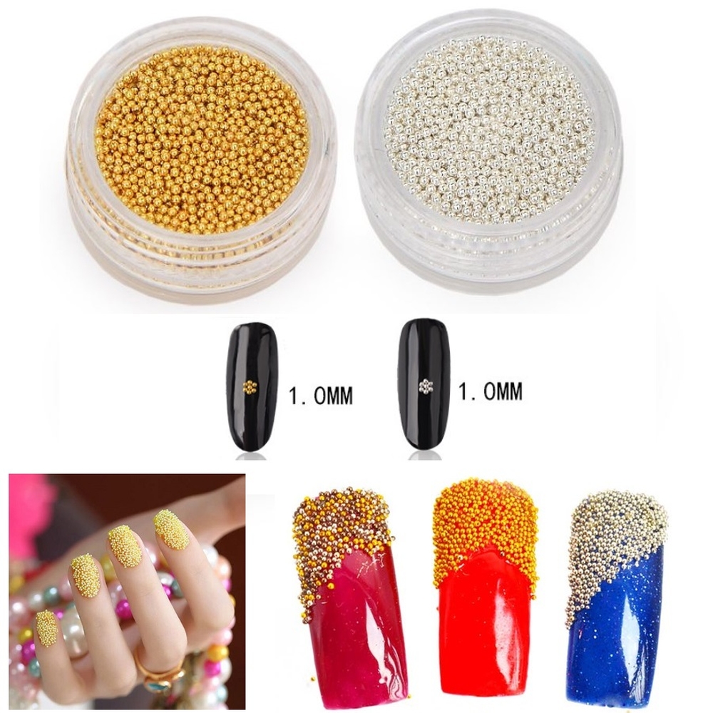 Hạt Bi Trang Trí Nail 1mm, Hai Màu Tùy Chọn, Thiết Kế Màu Sắc Nổi Bật, Trẻ Trung Dễ Sử Dụng, Độ Bền Chắc Cao, Sáng Tạo Với Các Ý Tưởng Làm Móng Nghệ Thuật