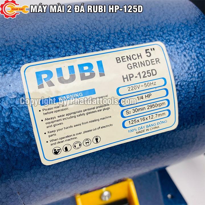 Máy Mài 2 Đá RUBI HP-125D