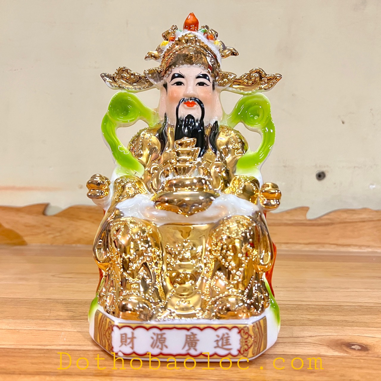 Tượng Ông Thần Tiên sứ rất đẹp cao 23cm