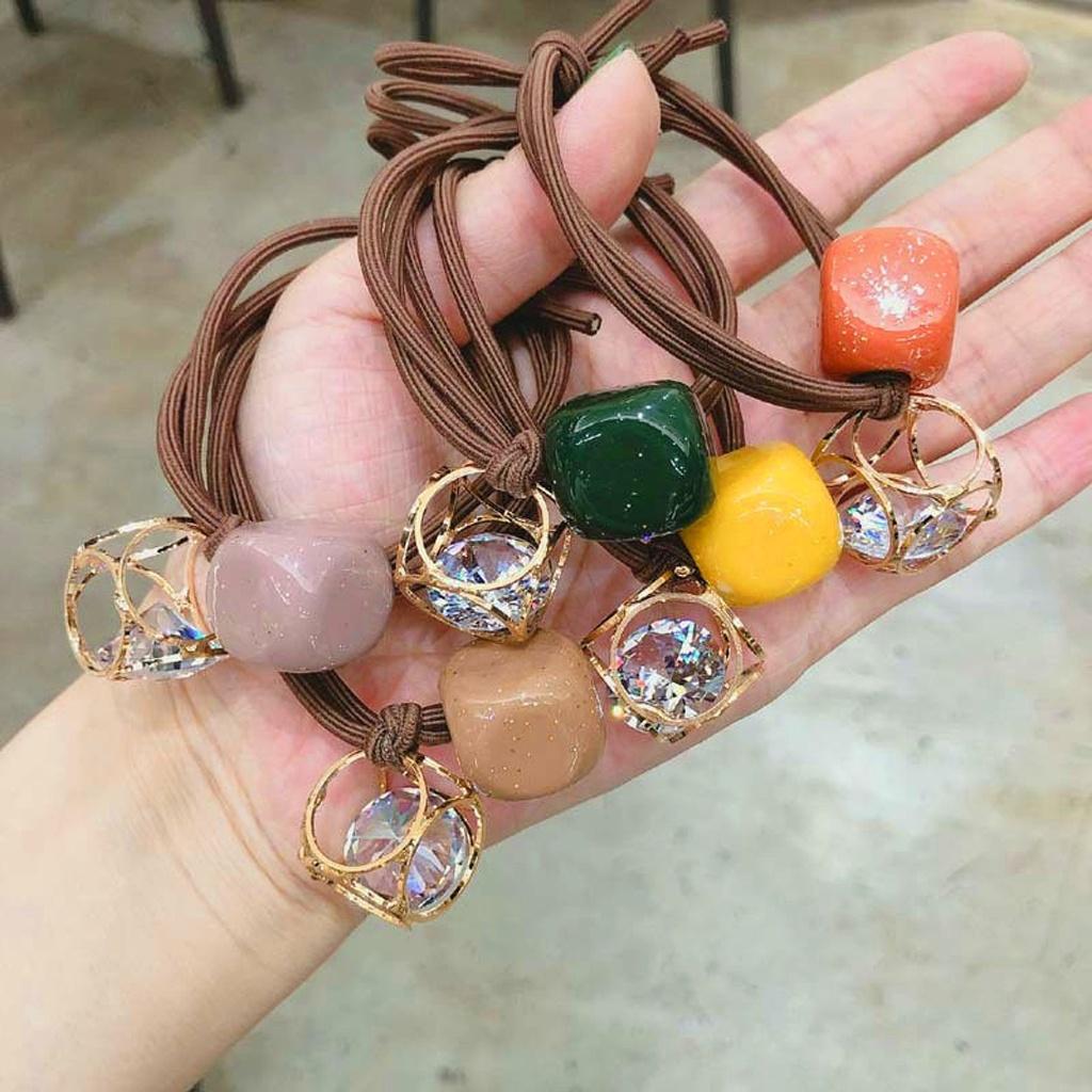 Dây buộc tóc hình lục lăng co giãn dễ thương hàn Quốc Hồ Lô Kids