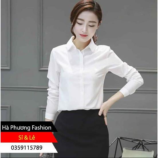 Áo sơ mi nữ dài tay - trẻ trung- phong cách - sang trọng dành cho chị em công sở