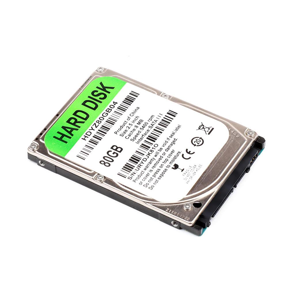 Ổ cứng cơ 2,5 inch Giao diện SATA III cho máy tính xách tay 80GB 8MB Bộ nhớ đệm tốc độ 5400 vòng / phút