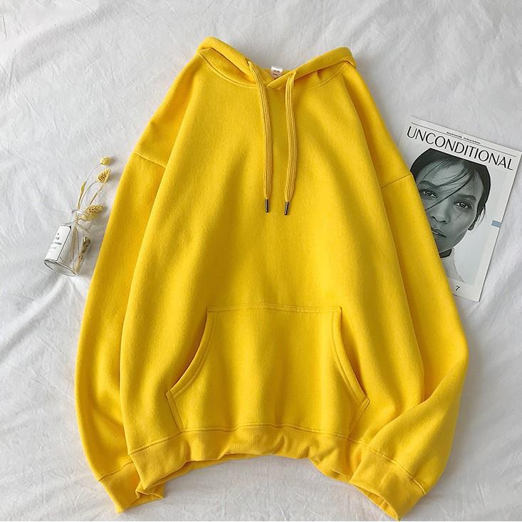 Áo nỉ bông hoodie nam nữ form rộng, áo sweater có mũ unisex