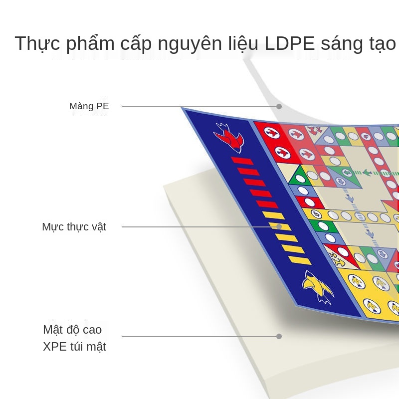 Đồ chơi thảm bay Cờ cá ngựa cực lớn Giúp trẻ thông minh hơn tăng tương tác cha mẹ con cái EASYTOYS