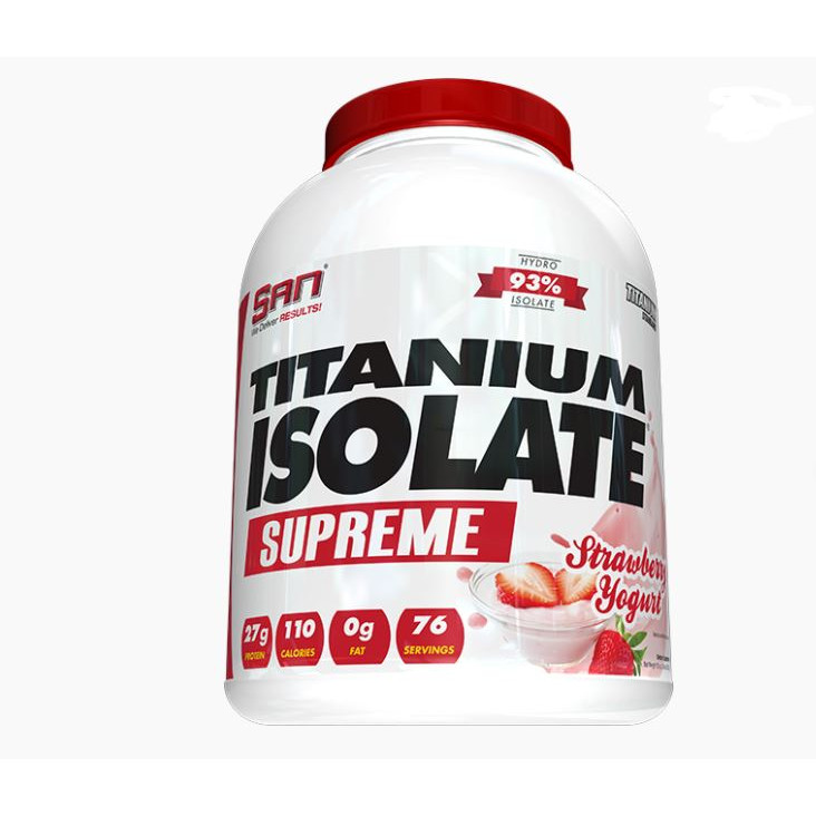 Thực phẩm bổ sung tăng cơ S.A.N Titanium Whey Isolate Supreme - Protein thuỷ phân tinh khiết hỗ trợ hấp thu nhanh - Tặng kèm bình lắc màu sắc ngẫu nhiên