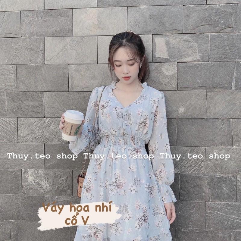 ️ VÁY HOA NHÍ CHUN EO DÀI TAY HÀN QUỐC ️