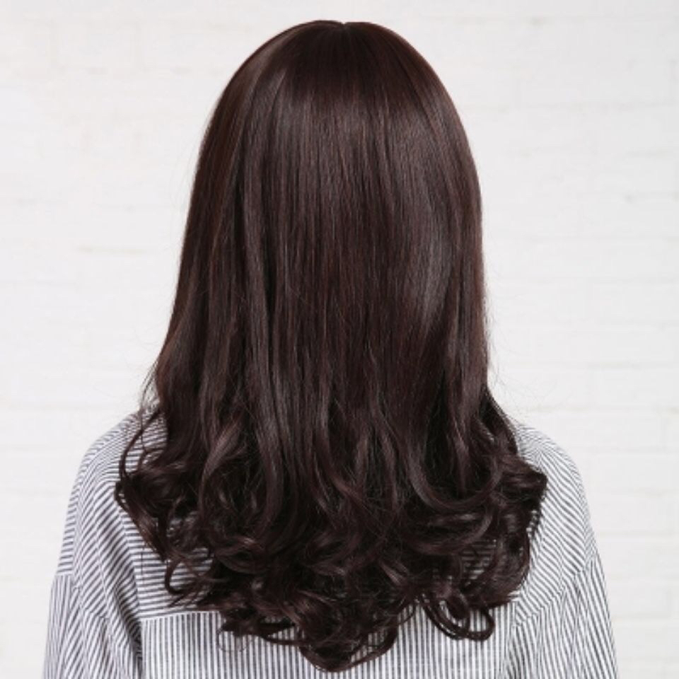 Tóc giả trung niên nữ xoăn lửng L501 ❤️FREESHIP❤️ tóc lửng cả đầu, tóc bộ cả đầu, tặng lưới chụp
