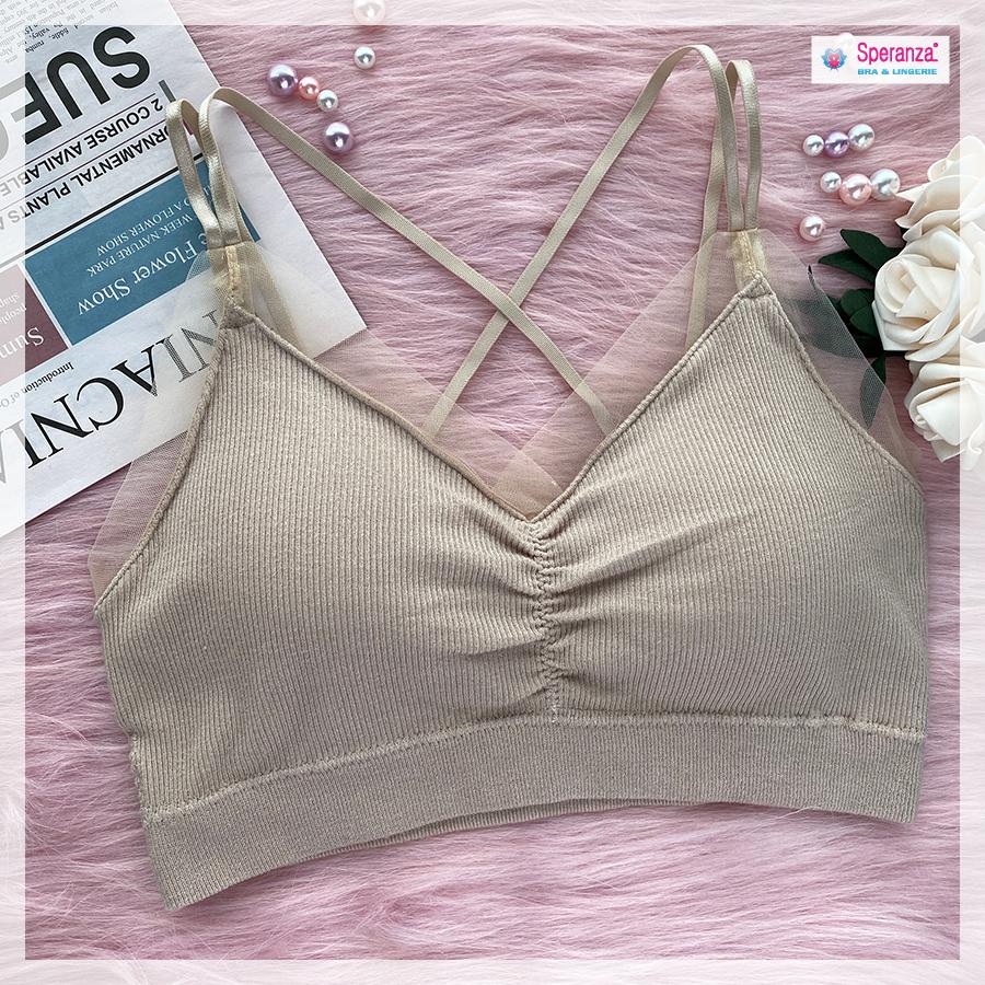 Áo Bra Nữ Speranza 4 Dây - Áo Ngực Nữ Cổ Chữ V Hở Lưng Không Gọng, Mút Rất Mỏng - SPAL2505