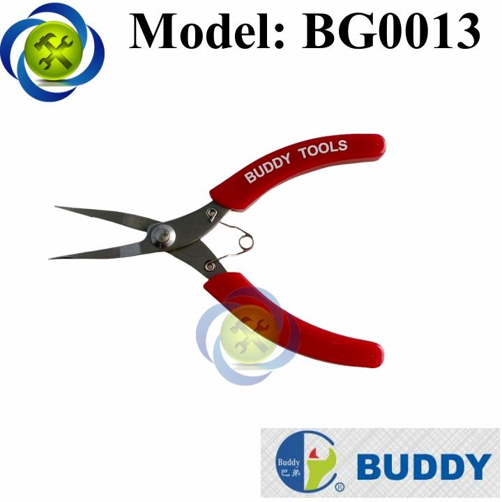 Kìm nhọn Buddy BG0013 loại 5inch cán đỏ mũi thẳng