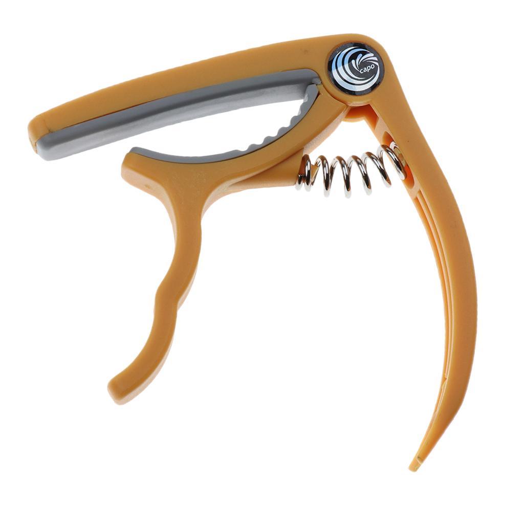 Ukulele Guitar Capo Tuner Quick Change Key Clamp Guitar Parts Yellow