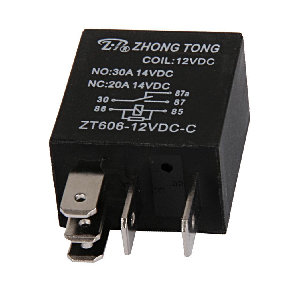20xCar Truck Auto Automotive DC 12V 20A/30A AMP SPDT Relay Relays 5 Pin 5P