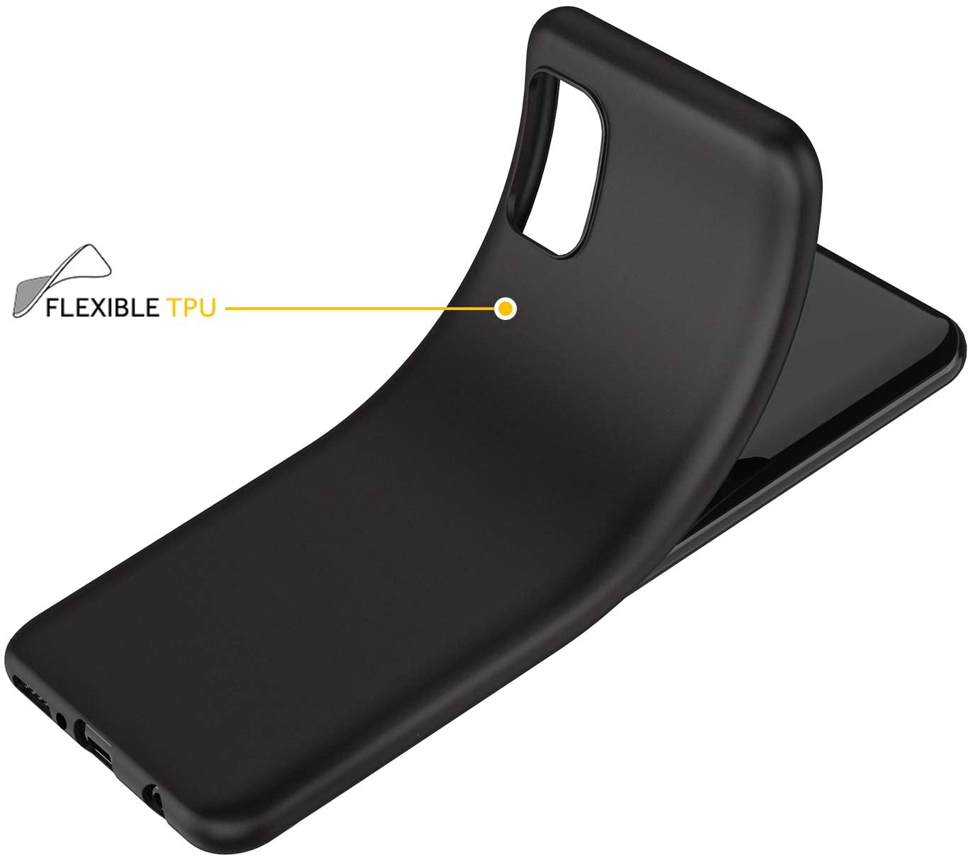Ốp lưng silicon dẻo màu đen cao cấp cho Samsung A51
