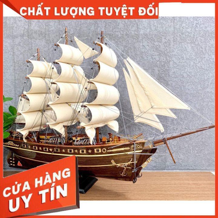 Thuyền gỗ trang trí Tàu chở hàng CUTY SARK dài 80cm - Thân tàu dài 60cm - Gỗ Muồng Đen