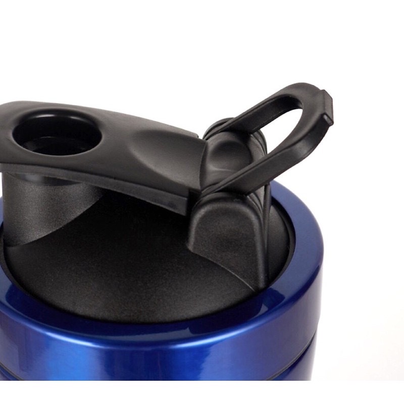 LY GIỮ NHIỆT GYMSHARK KÈM QUẢ LẮC INOX - INOX BẠC