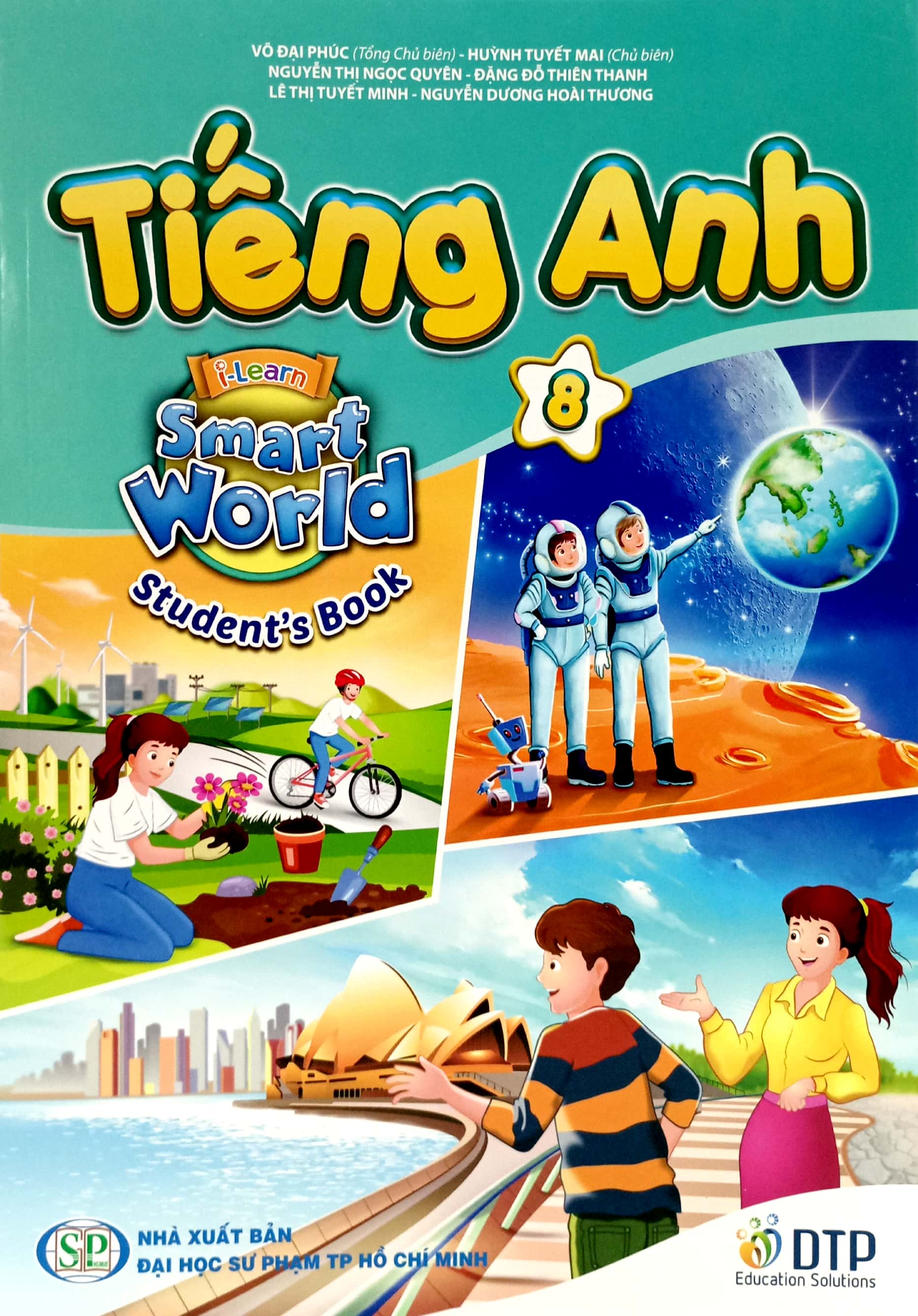 Bộ 2 cuốn sách tiếng Anh 8, i-Learn Smart World 8