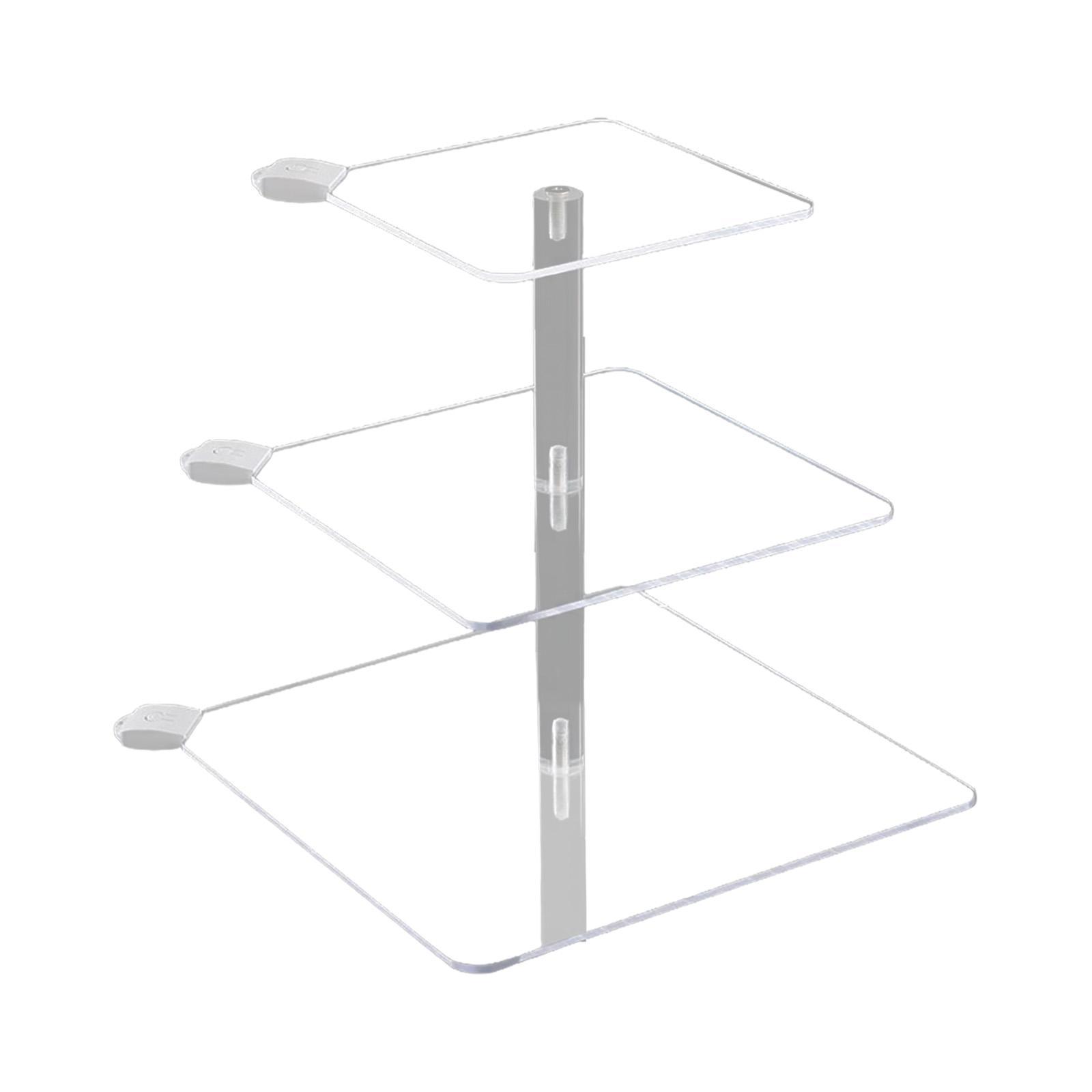 Cake Stand 3 Tier Cupcake Holder with Light Riser Display Stand Party Decor Acrylic Cupcake Stand Dessert Stand for Table Event Cookie Cake
