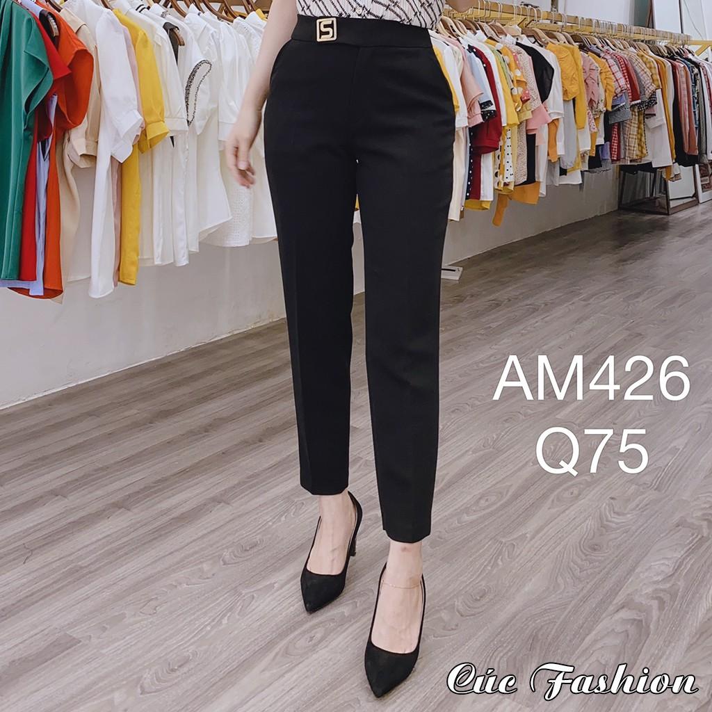 Quần bagy nữ công sở cao cấp Cúc Fashion Q43 Q75 quần baggy móc S nhê