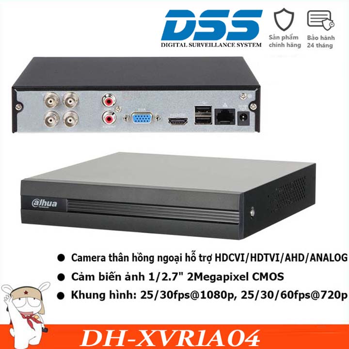 Combo trọn bộ 4 camera HDCVI Dahua 2MP hàng chính hãng DSS Việt Nam