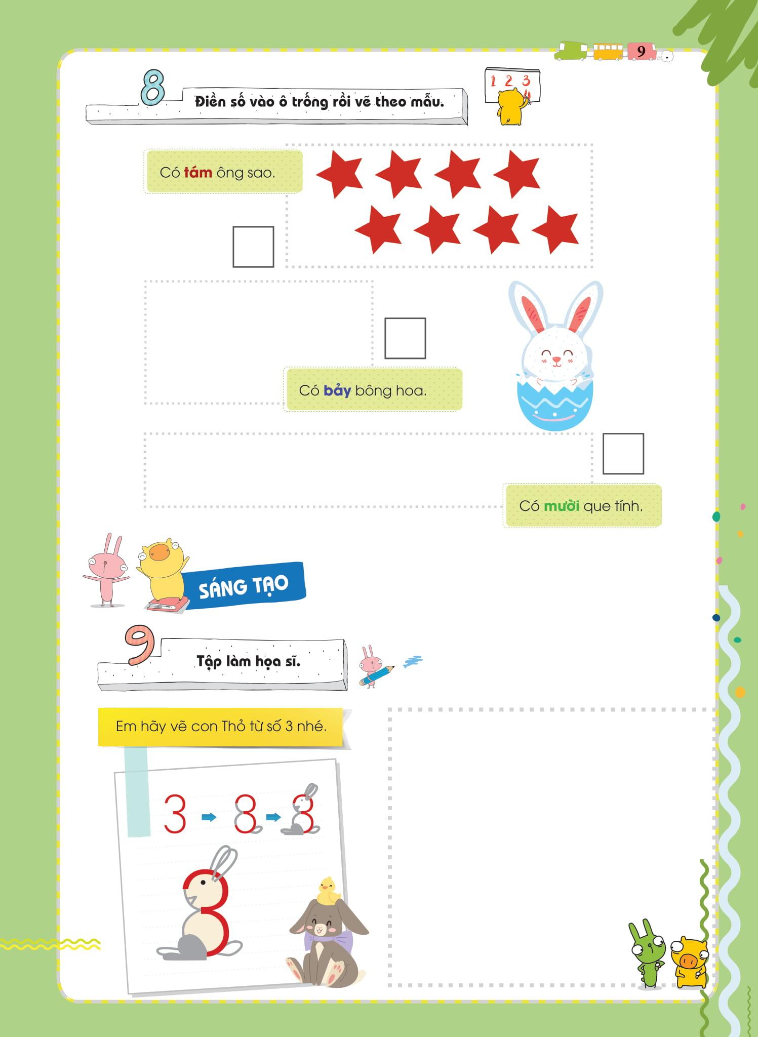 Sách POMath – Toán Tư Duy Cho Trẻ Em 4-6 Tuổi Tập 3