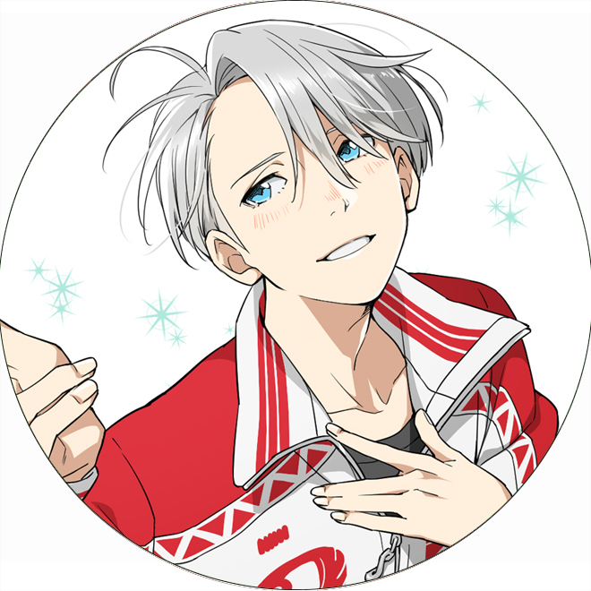 Huy hiệu Yuri!!! On Ice combo 3 cái khác nhau