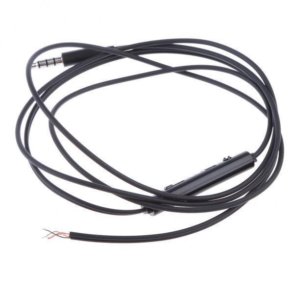 2-3pack 3.5mm DIY Earphone Audio Cable with Mic Volume Control Headphone Wire